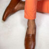 CALVI-–-Mocassins-Bride-Cuir-–-Homme-–-Cognac-grainé
