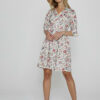DAPHNE - Robe Liberty Manches 3/4 Taille ajustée Bas évasé - Femme - Eva Belle 036A