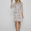 DAPHNE - Robe Liberty Manches 3/4 Taille ajustée Bas évasé - Femme - Eva Belle 036A