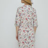 DAPHNE - Robe Liberty Manches 3/4 Taille ajustée Bas évasé - Femme - Eva Belle 036A
