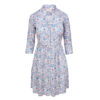 DAPHNE - Robe Liberty Manches 3/4 Taille ajustée Bas évasé - Femme - Palmeira 035C