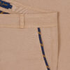 EMY - Short coton stretch Coupe slim - Bleu marine / Or - Femme - Beige / Bleu marine-Or