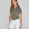 EMYL - Short coton stretch Coupe slim - Femme - Blanc