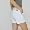 EMYL - Short coton stretch Coupe slim - Femme - Blanc