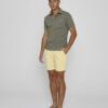 HARTLEYL - Polo coton Maille piquée Col Liberty Manches courtes Coupe droite - Homme - Kaki / Prince Milo 145B