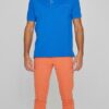 HARTLEYL - Polo coton Maille piquée Col Liberty Manches courtes Coupe droite - Homme - Bleu Royal