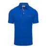 HARTLEYL - Polo coton Maille piquée Col Liberty Manches courtes Coupe droite - Homme - Bleu Royal