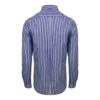 HOWARD - Chemise Popeline Manches longues Coupe droite - Homme - Bleu marine / Blanc