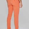 JACOBSON - Pantalon Chino coton stretch Coupe slim - Homme - Orange