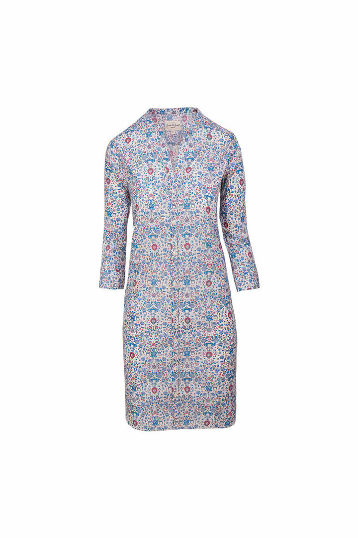 LAURALY-–-Robe-Liberty-Col-Mao-Manches-34-Coupe-droite-–-Femme-035C