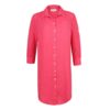 LAUREN - Tunique Lin Manches 3/4 Coupe évasée - Femme - Fraise