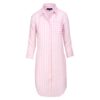 LAURENK - Tunique Lin Manches 3/4 Coupe évasée - Femme - Blanc / Rose