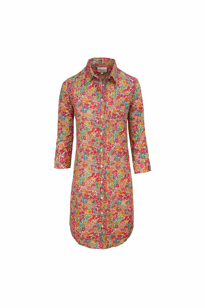 LAURENLY – Tunique Liberty Manches 34 Coupe évasée – Femme – Margaret Annie 037B