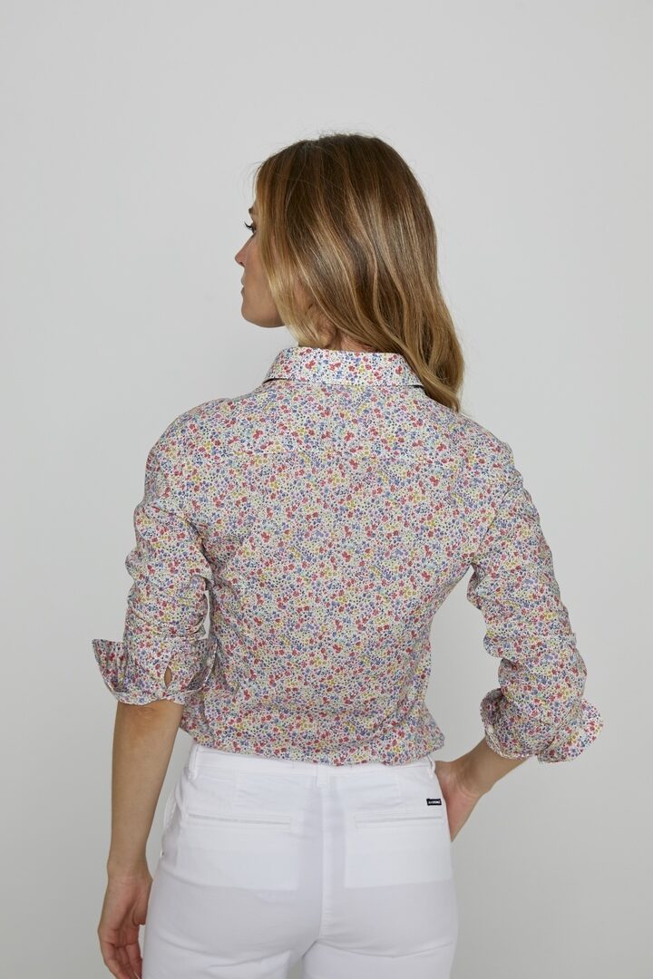 LOUISE - Chemise Liberty Manches longues Coupe slim - Femme - Phoebe 090P