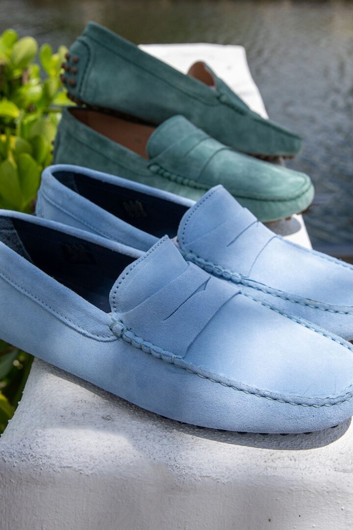 Mocassin bleu ciel outlet