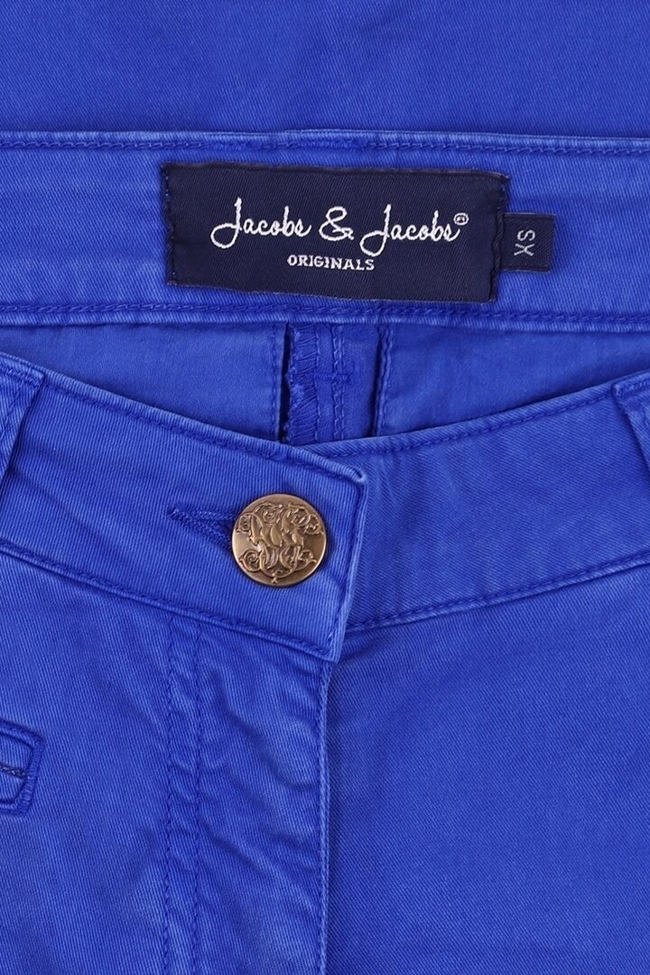 REMINI - Bermuda Coton Lyocel Elasthane - Femme - Bleu Royal