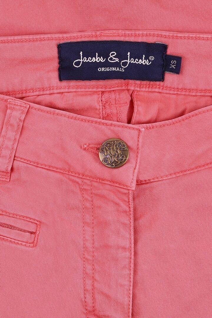 REMINI - Bermuda Coton Lyocel Elasthane - Femme - Fraise