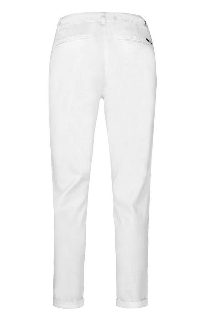 RETRO - Pantalon Coton Lyocel Elasthane - Femme - Blanc