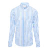 HOWARD - Chemise Popeline Manches longues Coupe droite - Homme - Blanc/Bleu ciel