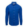 LONDON-–-Chemise-coton-Manches-longues-Coupe-droite-–-Homme-–-Bleu-marine