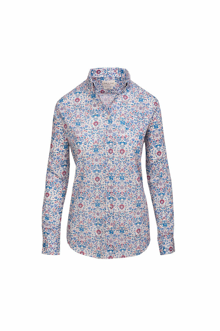 LOUISE – Chemise Liberty Manches longues Coupe slim – Femme – Palmeira 035C